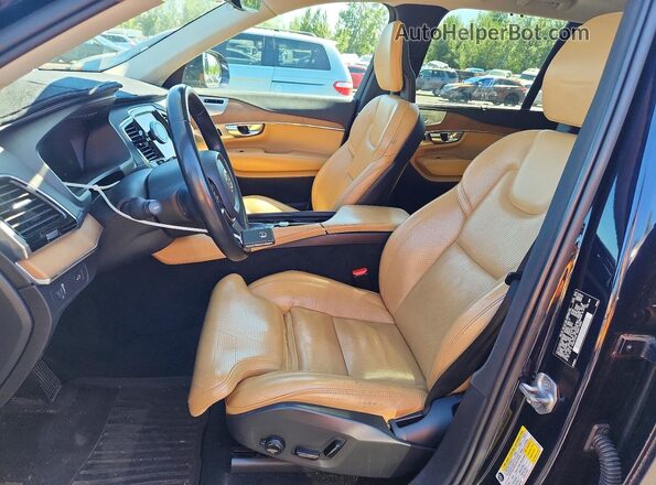 YV4A22PL0G1036198 2016 VOLVO XC90 Blue Widok wnętrza z przodu