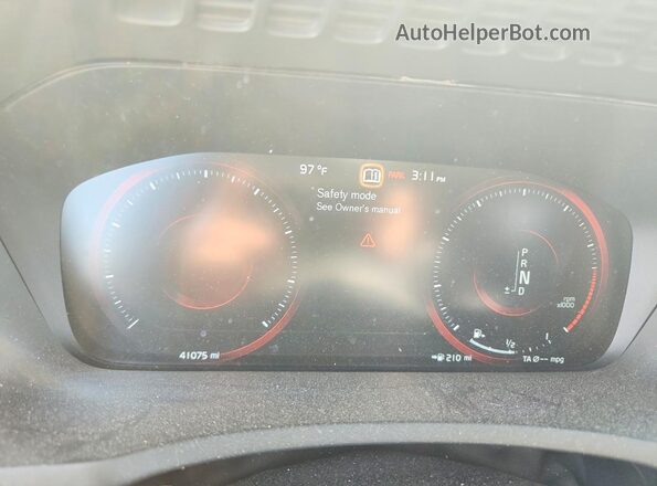 YV4A22PL1N1861664 2022 VOLVO XC90 Black Instrument cluster view
