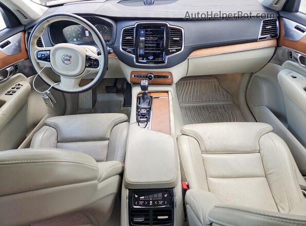 YV4A22PL2G1014297 2016 VOLVO XC90 White Vista del salpicadero