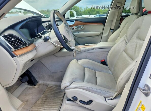 YV4A22PL2G1014297 2016 VOLVO XC90 White Vista interior delantera