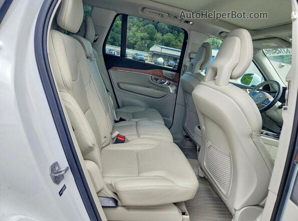 YV4A22PL2G1014297 2016 VOLVO XC90 White Vista interior trasera