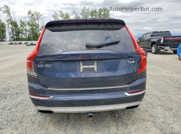 YV4A22PL2H1150110 2017 VOLVO XC90 Blue Widok z tyłu