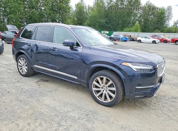 YV4A22PL2H1150110 2017 VOLVO XC90 Blue Przód prawy