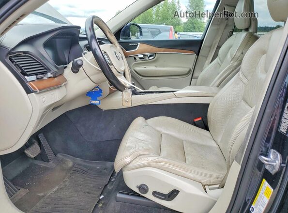 YV4A22PL2H1150110 2017 VOLVO XC90 Blue Widok wnętrza z przodu