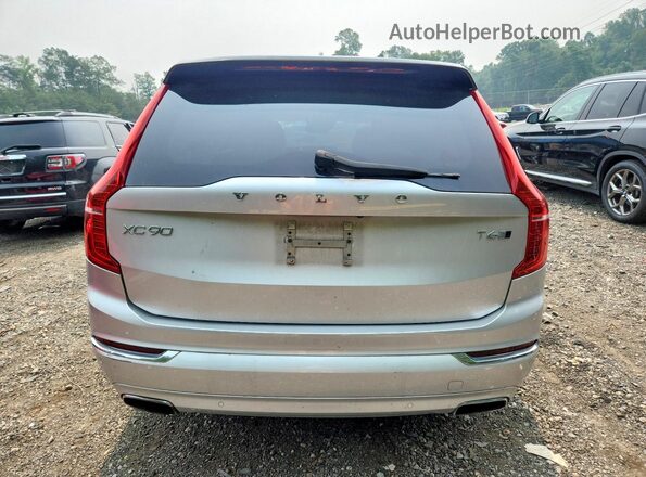 YV4A22PL3G1022554 2016 VOLVO XC90 Silver Vista trasera
