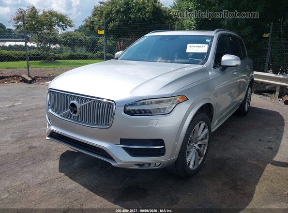 YV4A22PL3G1079420 2016 VOLVO XC90 Silver წინა მარცხენა ხედი სამი მეოთხედიდან