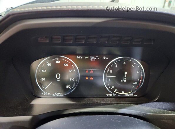 YV4A22PL4K1486042 2019 VOLVO XC90 Белый Вид щитка приборов