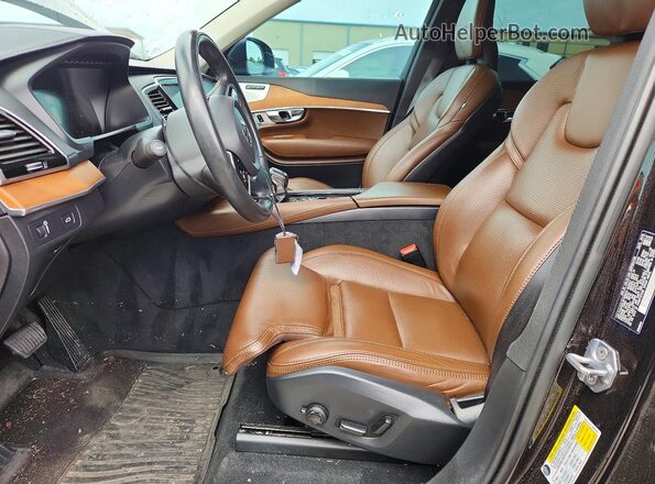 YV4A22PL5K1490424 2019 VOLVO XC90 Black Vista interior delantera