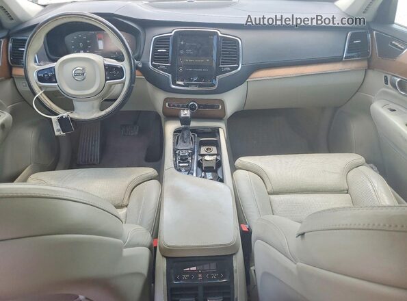 YV4A22PL6G1025836 2016 VOLVO XC90 Silver Widok deski rozdzielczej