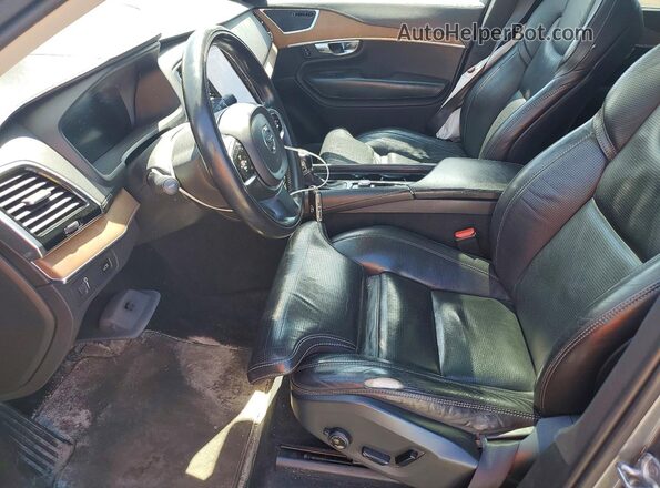 YV4A22PL6G1066984 2016 VOLVO XC90 Charcoal Vista interior delantera
