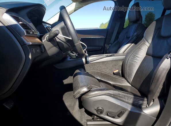 YV4A22PL7G1053080 2016 VOLVO XC90 Gray წინა სალონის ხედი