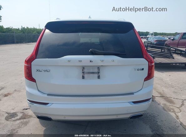 YV4A22PL7J1193377 2018 VOLVO XC90 White Vista interior trasera