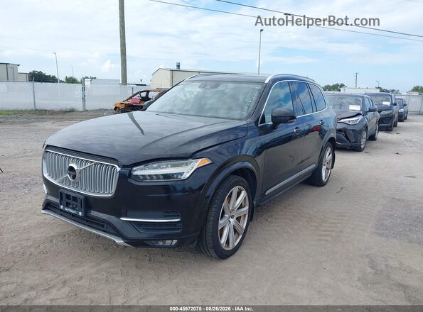 YV4A22PL9G1045787 2016 VOLVO XC90 Black წინა მარცხენა ხედი სამი მეოთხედიდან
