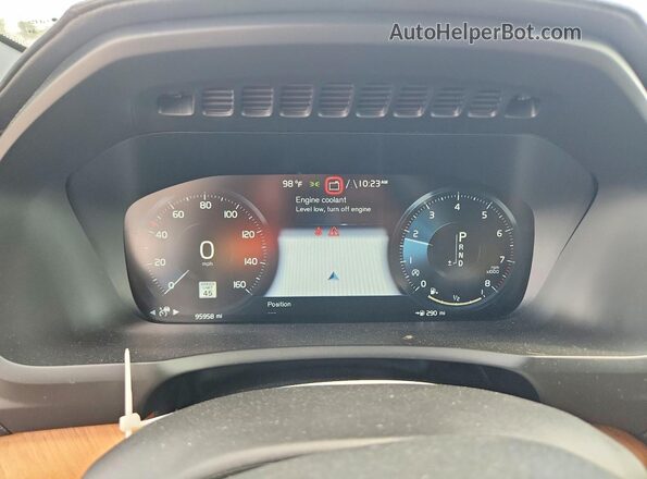 YV4A22PL9J1205478 2018 VOLVO XC90 Black ხელსაწყოთა პანელის ხედი