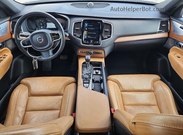 YV4A22PL9J1205478 2018 VOLVO XC90 Black წინა პანელის ხედი