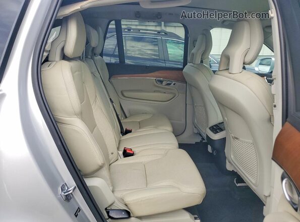 YV4A22PLXG1042381 2016 VOLVO XC90 Silver Հետևի նստատեղերի տեսք