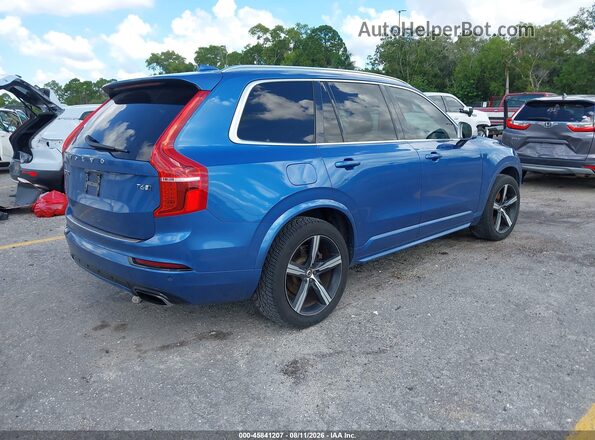 YV4A22PM2G1050435 2016 VOLVO XC90 Синий Задняя правая четверть