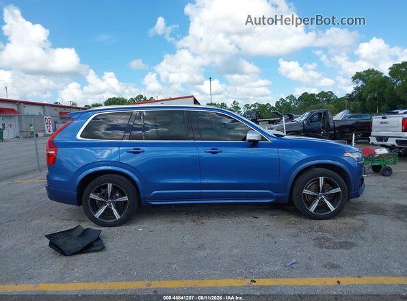 YV4A22PM2G1050435 2016 VOLVO XC90 Синий Вид задней части салона