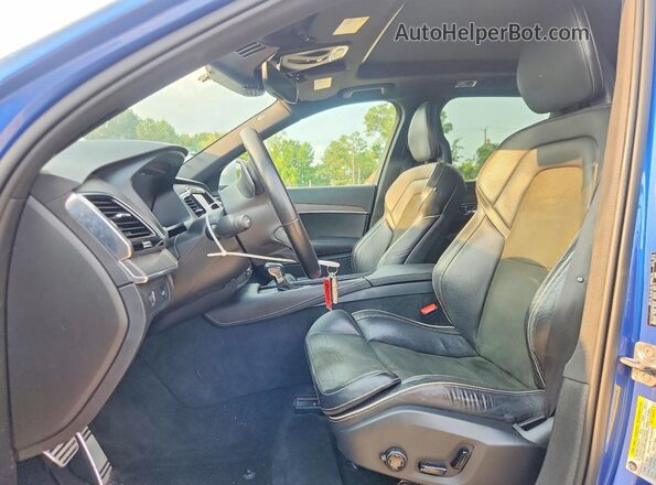YV4A22PM5G1081470 2016 VOLVO XC90 Blue Вид салону спереду