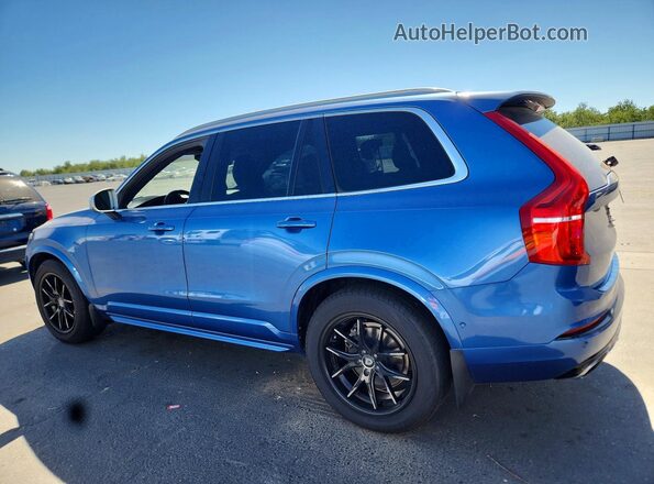 YV4A22PM9G1042218 2016 VOLVO XC90 Blue Trasero izquierdo