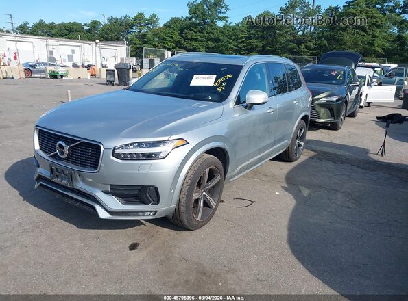 YV4A22PM9K1452364 2019 VOLVO XC90 Silver Առջևի ձախ երեք քառորդ տեսարան