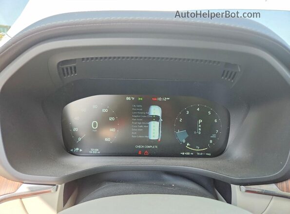 YV4A22RL1L1565411 2020 VOLVO XC60 White Սարքավորումների վահանակի տեսք