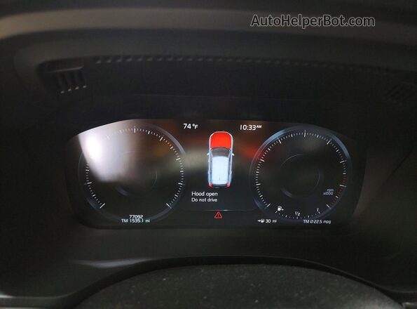 YV4A22RL5M1887146 2021 VOLVO XC60 White Вид щитка приладів