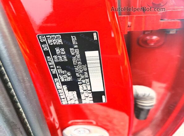 YV4AC2HK0N2717679 2022 VOLVO XC40 Red Вид підкапотного простору