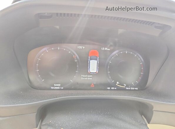 YV4AC2HK8M2486853 2021 VOLVO XC40 Gray Սարքավորումների վահանակի տեսք