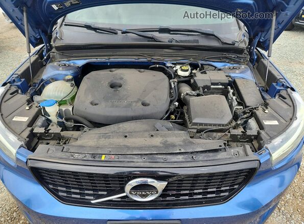 YV4AC2HM7L2314202 2020 VOLVO XC40 Blue ძრავის განყოფილების ხედი
