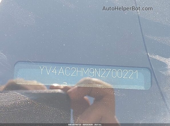 YV4AC2HM9N2700221 2022 VOLVO XC40 White Widok komory silnika