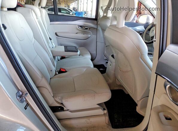 YV4BC0PK1G1078991 2016 VOLVO XC90 Tan Vista interior trasera