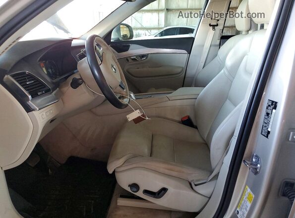 YV4BC0PK1G1078991 2016 VOLVO XC90 Tan Vista interior delantera