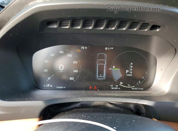 YV4BC0PL0G1042332 2016 VOLVO XC90 Black Вид щитка приладів