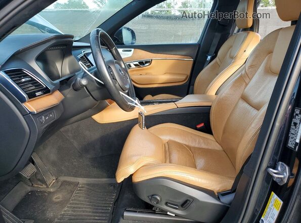 YV4BC0PL0G1042332 2016 VOLVO XC90 Black Вид салону спереду