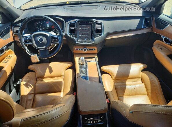 YV4BC0PL6G1078266 2016 VOLVO XC90 White Widok deski rozdzielczej