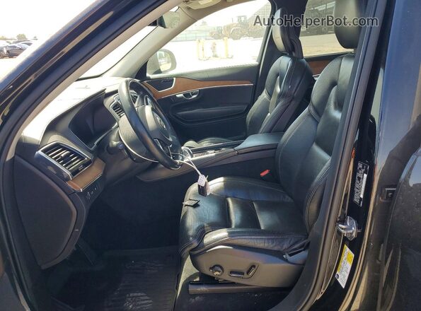 YV4BC0PL7G1074503 2016 VOLVO XC90 Black Widok wnętrza z przodu