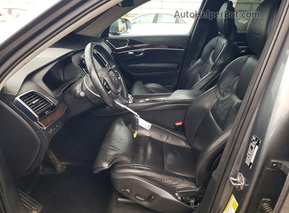 YV4BC0PL8H1115142 2017 VOLVO XC90 Gray Widok wnętrza z przodu