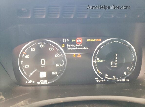 YV4BC0PL8H1115142 2017 VOLVO XC90 Gray Widok zestawu wskaźników
