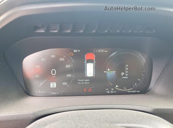 YV4BC0PLXG1048249 2016 VOLVO XC90 Black Սարքավորումների վահանակի տեսք