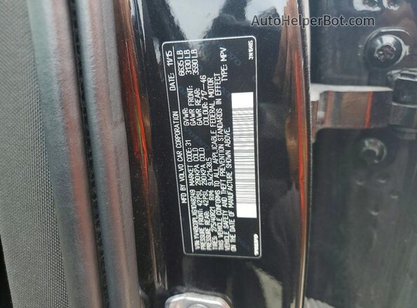 YV4BC0PLXG1048249 2016 VOLVO XC90 Black Շարժիչի բաժամունքի տեսք
