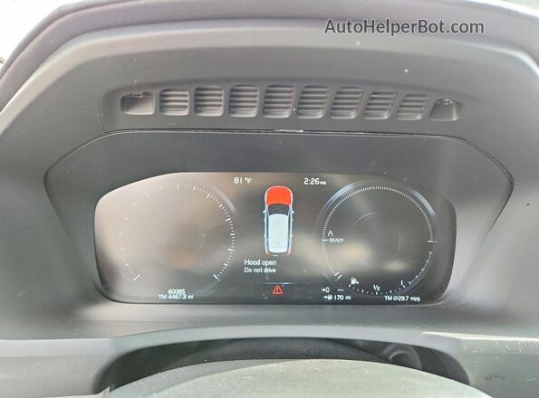 YV4BR00L0M1687891 2021 VOLVO XC90 White ხელსაწყოთა პანელის ხედი