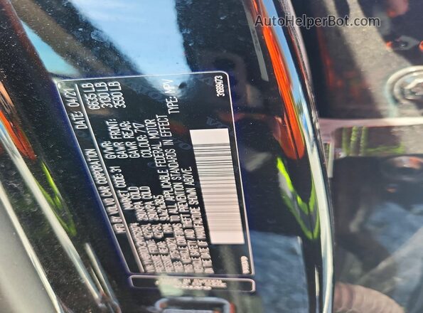 YV4BR0CK3M1762974 2021 VOLVO XC90 Black VIN კოდის სტიკერის ხედი