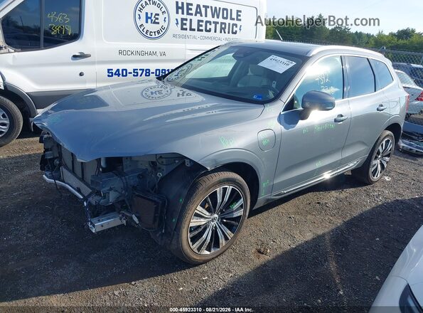 YV4BR0DL6N1924864 2022 VOLVO XC60 RECHARGE PLUG-IN HYBRID Серый Передняя левая четверть