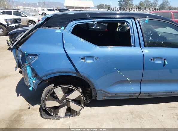 YV4ED3UM3P2075778 2023 VOLVO XC40 RECHARGE PURE ELECTRIC Light Blue Դիմացի տեսք