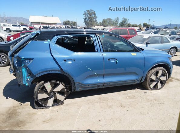 YV4ED3UM3P2075778 2023 VOLVO XC40 RECHARGE PURE ELECTRIC Light Blue Սալոնի 360 աստիճան տեսք