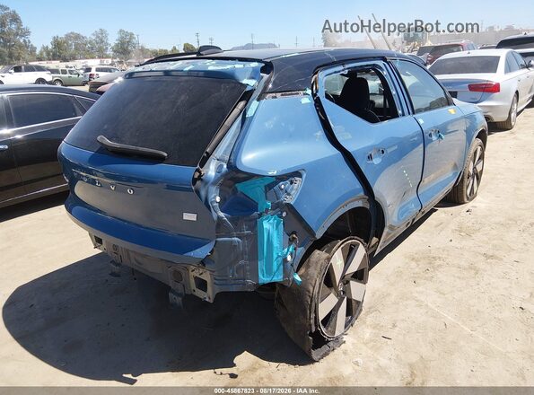 YV4ED3UM3P2075778 2023 VOLVO XC40 RECHARGE PURE ELECTRIC Light Blue Հետևի աջ