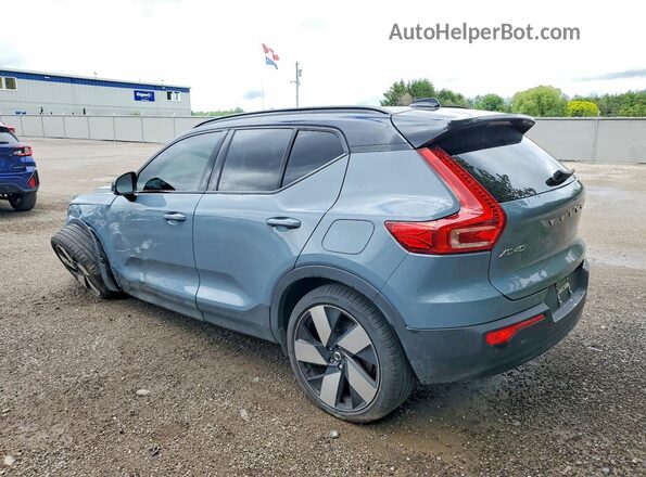 YV4ED3UM3P2990680 2023 VOLVO XC40 Blue Rear left