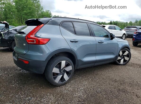 YV4ED3UM3P2990680 2023 VOLVO XC40 Blue Rear right
