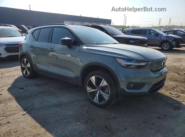 YV4ED3UR0M2544834 2021 VOLVO XC40 Green Przód prawy